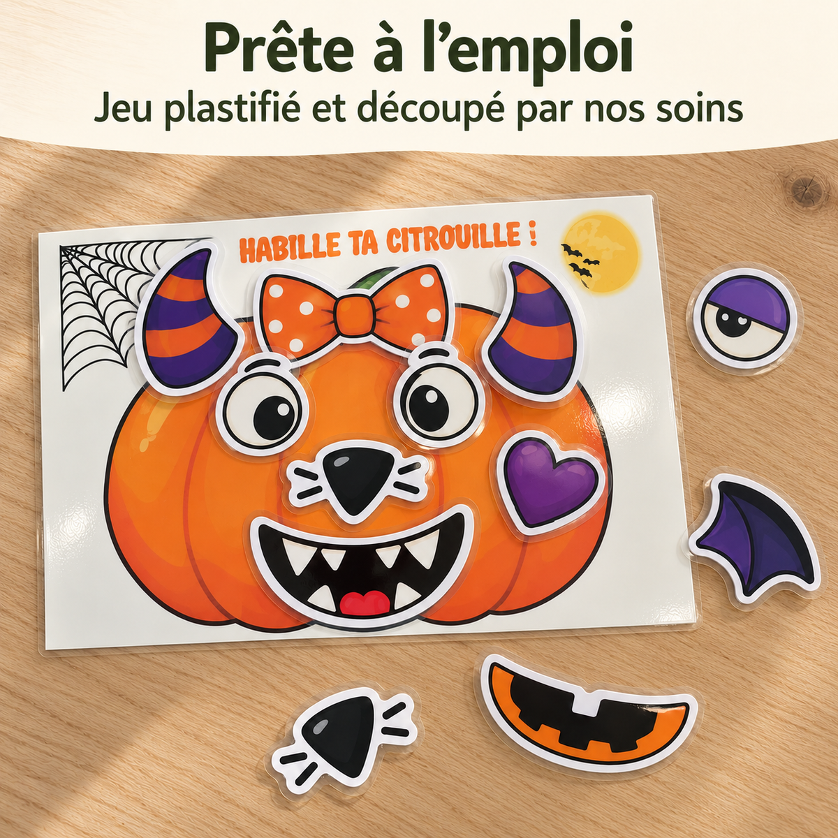 Prête à l’emploi — jeu plastifié et découpé par nos soins